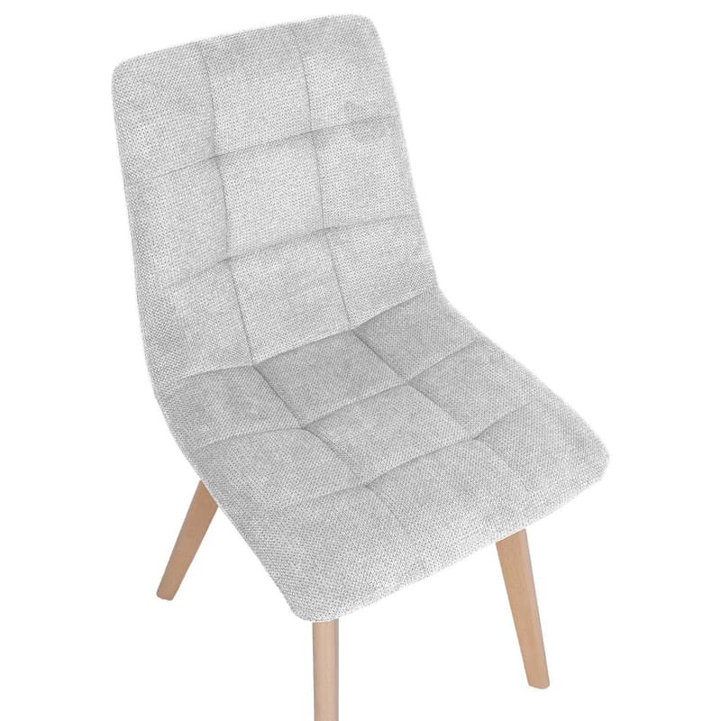 Stol HOME4YOU Makia Gråhvit - Gråhvit - Møbler - Stoler & lenestoler - Spisestuestoler & kjøkkenstoler