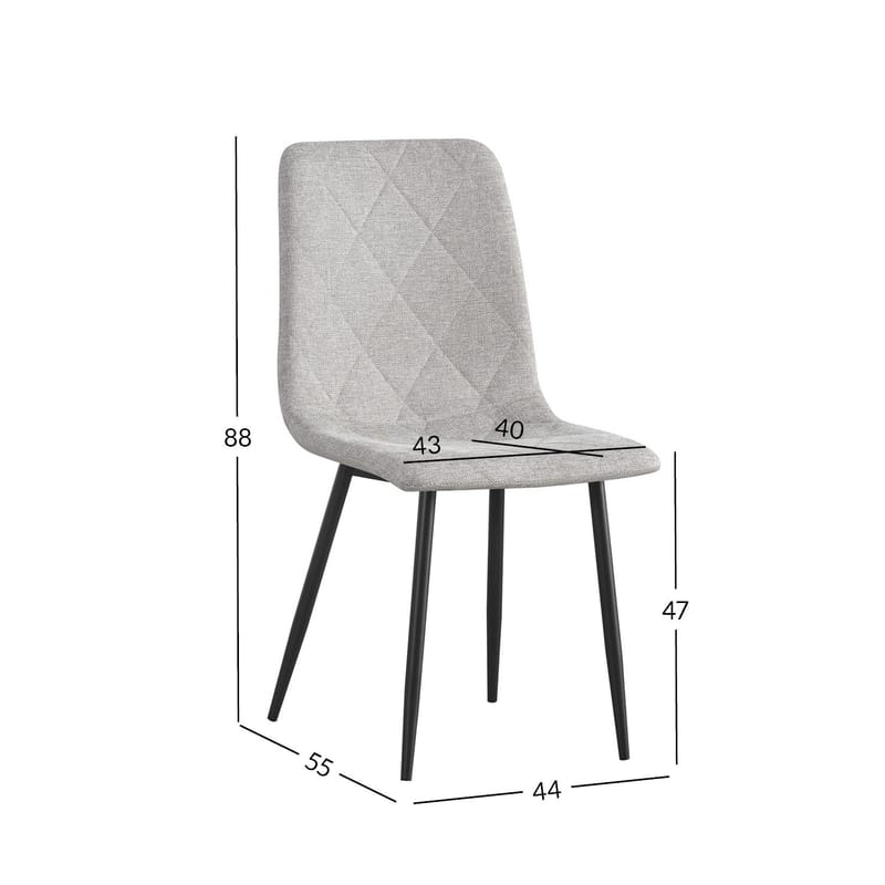 Stol HOME4YOU Mels Beige - beige - Møbler - Stoler & lenestoler - Spisestuestoler & kjøkkenstoler