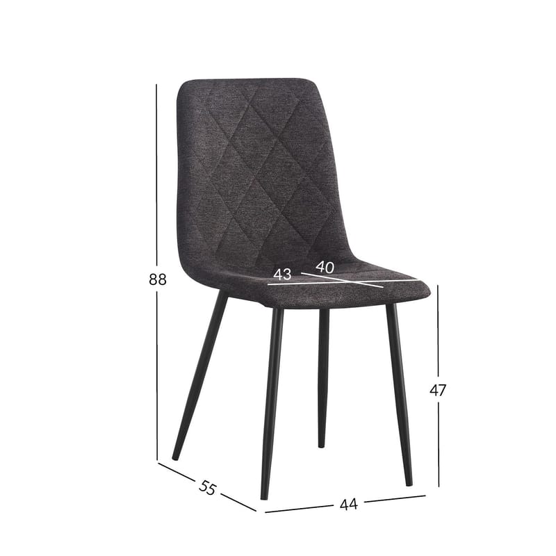 Stol HOME4YOU Mels Brun - Brun - Møbler - Stoler & lenestoler - Spisestuestoler & kjøkkenstoler