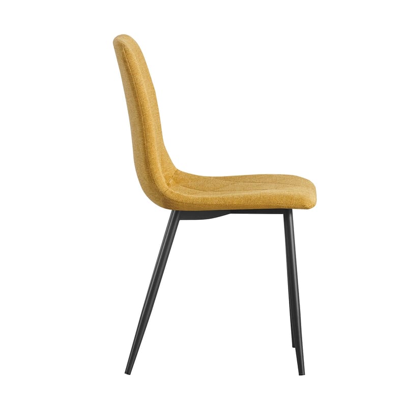 Stol HOME4YOU Mels Gul - Gul - Møbler - Stoler & lenestoler - Spisestuestoler & kjøkkenstoler