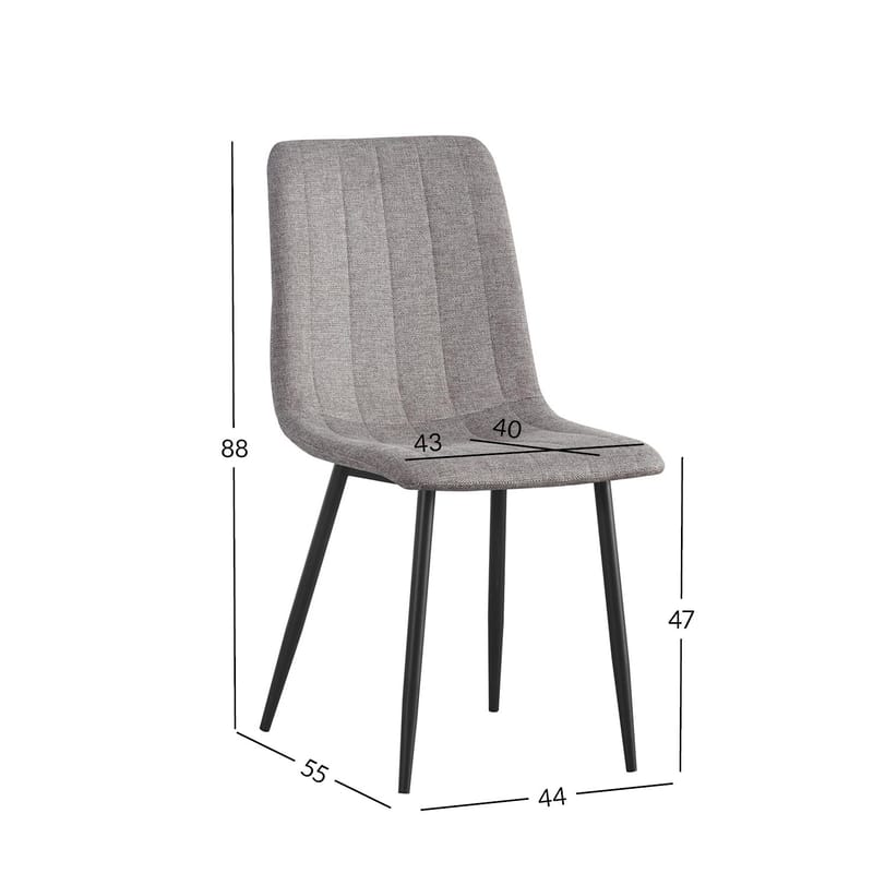 Stol HOME4YOU Milke Lysebrun - Lysebrun - Møbler - Stoler & lenestoler - Spisestuestoler & kjøkkenstoler