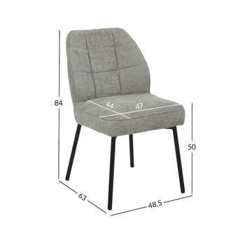 Stol HOME4YOU Zaylen Beige - Beige - Møbler - Stoler & lenestoler - Spisestuestoler & kjøkkenstoler