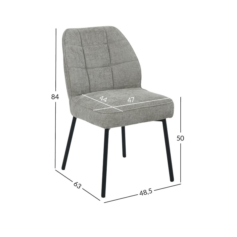 Stol HOME4YOU Zaylen Beige - Beige - Møbler - Stoler & lenestoler - Spisestuestoler & kjøkkenstoler