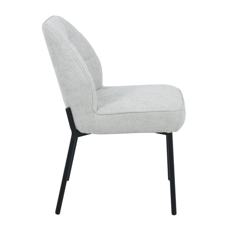 Stol HOME4YOU Zaylen Lysegrå - Lysegrå - Møbler - Stoler & lenestoler - Spisestuestoler & kjøkkenstoler