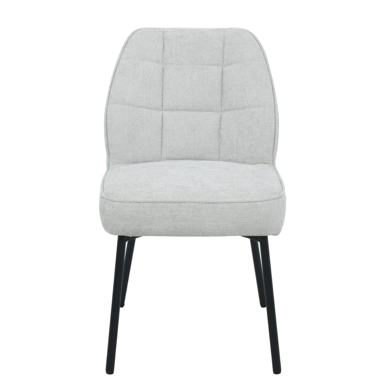 Stol HOME4YOU Zaylen Lysegrå - Lysegrå - Møbler - Stoler & lenestoler - Spisestuestoler & kjøkkenstoler
