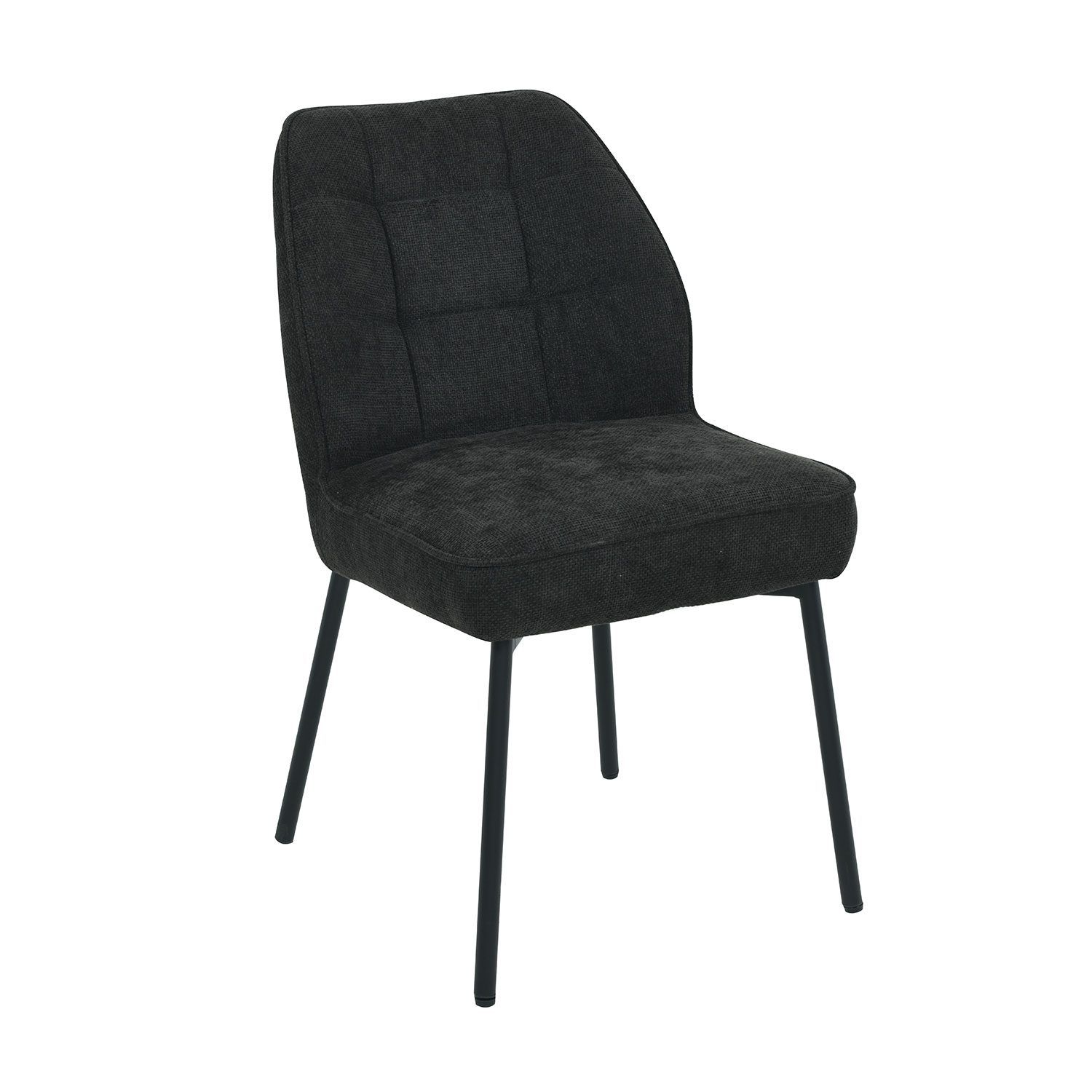 Stol HOME4YOU Zaylen Svart - Svart