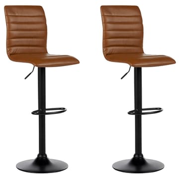 Svingbar krakk Lucerne 2-pakning - Brun, Svart - Møbler - Stoler & lenestoler - Barstoler