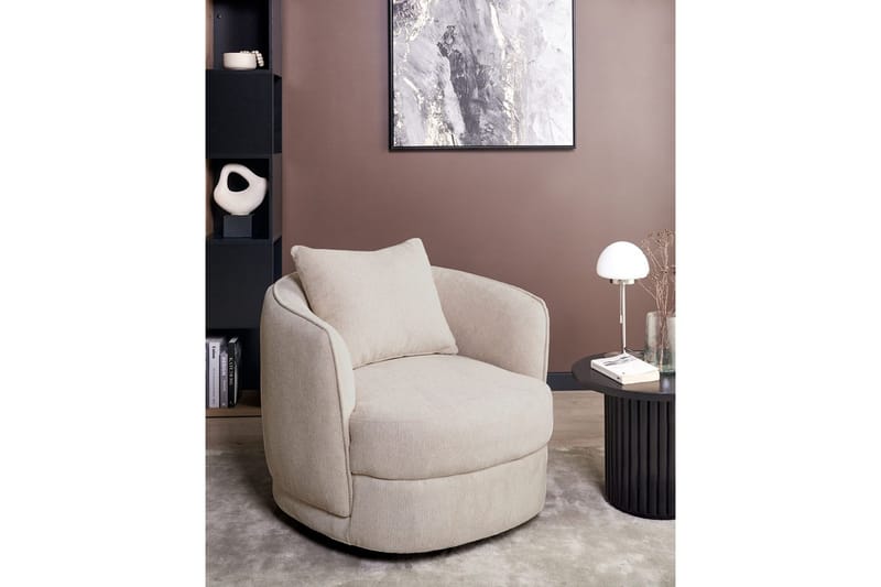 Svingbar lenestol Andalen - Beige - Møbler - Stoler & lenestoler - Lenestoler