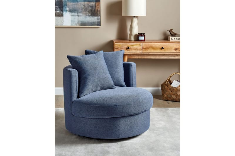 Svingbar lenestol Dalby - Blå - Møbler - Stoler & lenestoler - Lenestoler