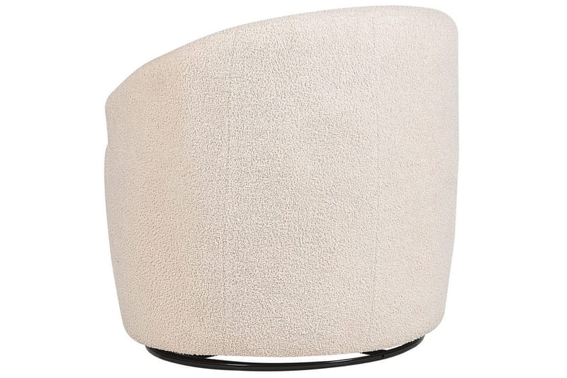 Svingbar lenestol Davik - Beige, svart - Møbler - Stoler & lenestoler - Lenestoler