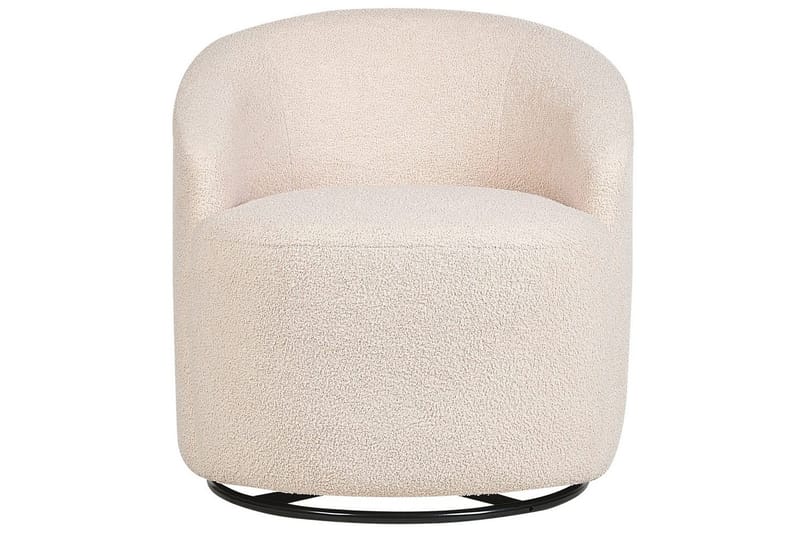 Svingbar lenestol Davik - Beige, svart - Møbler - Stoler & lenestoler - Lenestoler