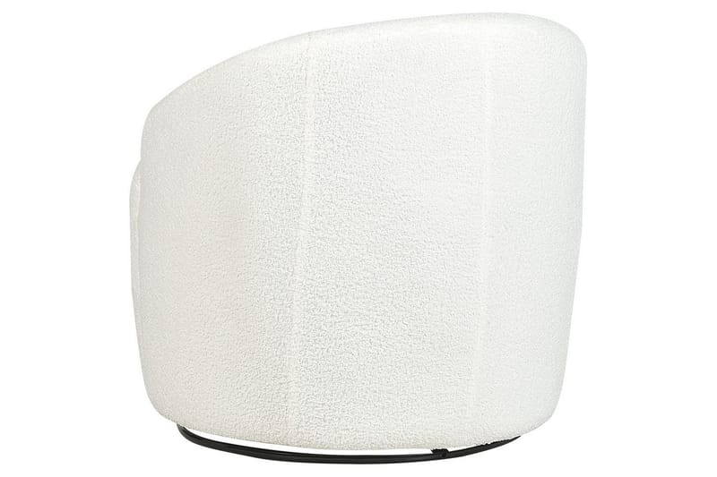 Svingbar lenestol Davik - Hvit, Svart - Møbler - Stoler & lenestoler - Lenestoler