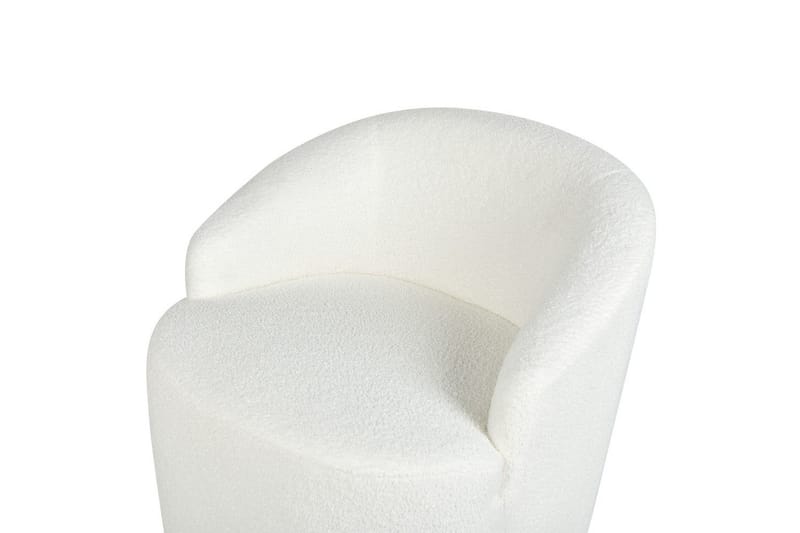 Svingbar lenestol Davik - Hvit, Svart - Møbler - Stoler & lenestoler - Lenestoler