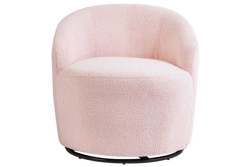 Svingbar lenestol Davik - Rosa, Svart, Rosa, svart - Møbler - Stoler & lenestoler - Lenestoler