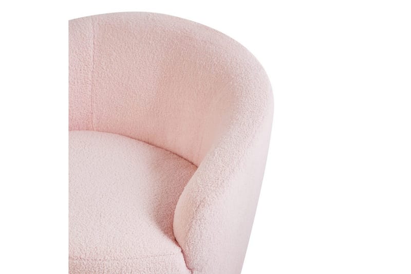 Svingbar lenestol Davik - Rosa, Svart, Rosa, svart - Møbler - Stoler & lenestoler - Lenestoler