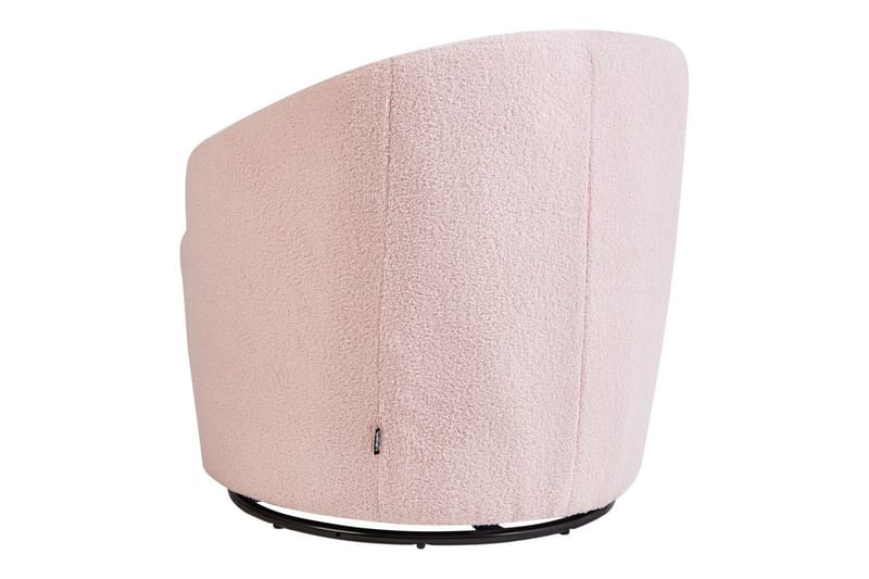 Svingbar lenestol Davik - Rosa, Svart, Rosa, svart - Møbler - Stoler & lenestoler - Lenestoler
