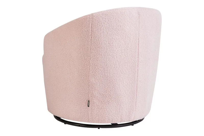 Svingbar lenestol Davik - Rosa, Svart, Rosa, svart - Møbler - Stoler & lenestoler - Lenestoler