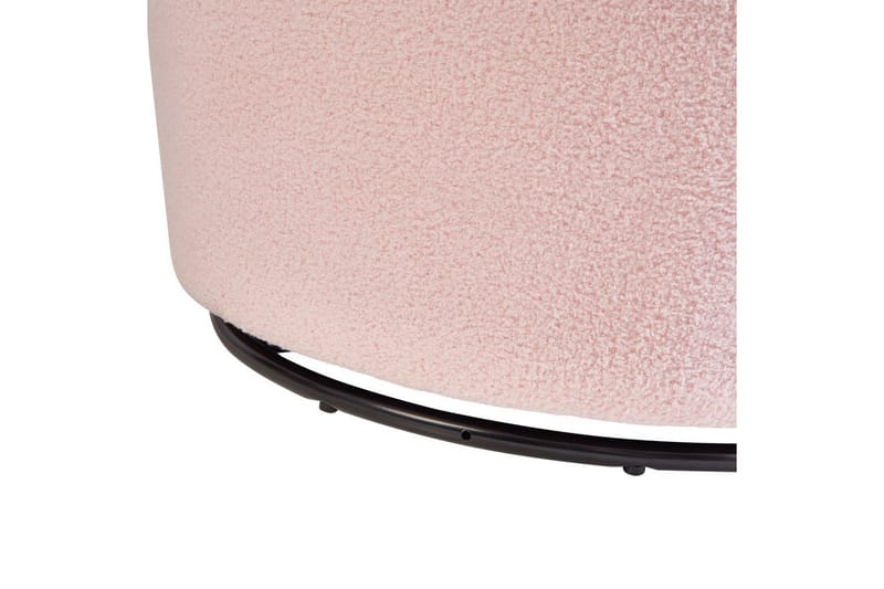 Svingbar lenestol Davik - Rosa, Svart, Rosa, svart - Møbler - Stoler & lenestoler - Lenestoler