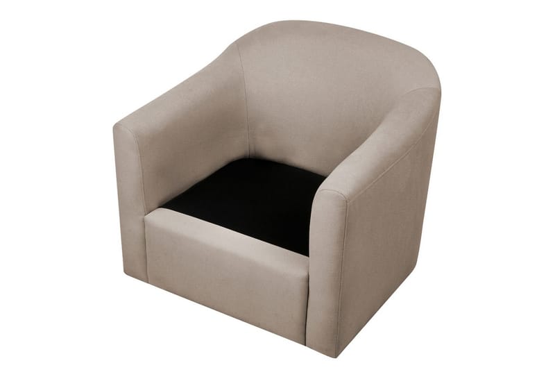 Svingbar lenestol Magnor - Beige, svart - Møbler - Stoler & lenestoler - Lenestoler