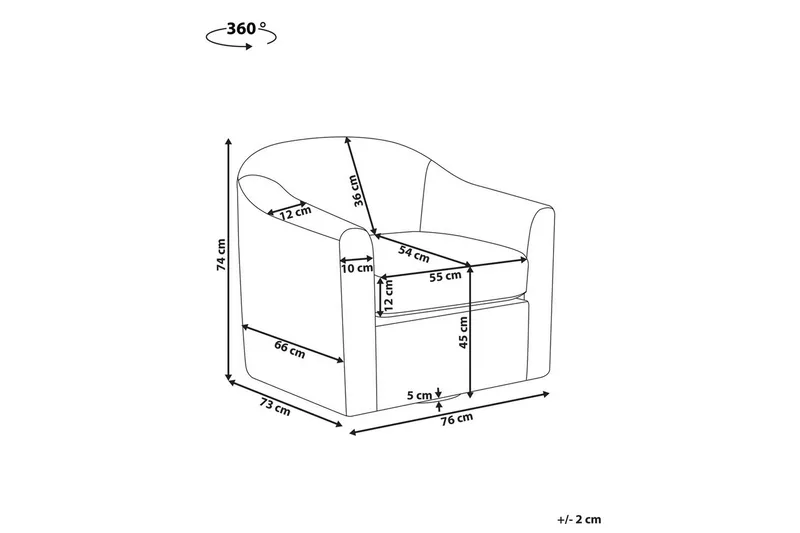 Svingbar lenestol Magnor - Grønn, Svart - Møbler - Stoler & lenestoler - Lenestoler