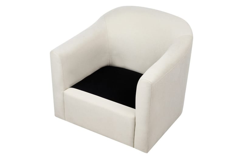Svingbar lenestol Magnor - Lys beige, svart - Møbler - Stoler & lenestoler - Lenestoler
