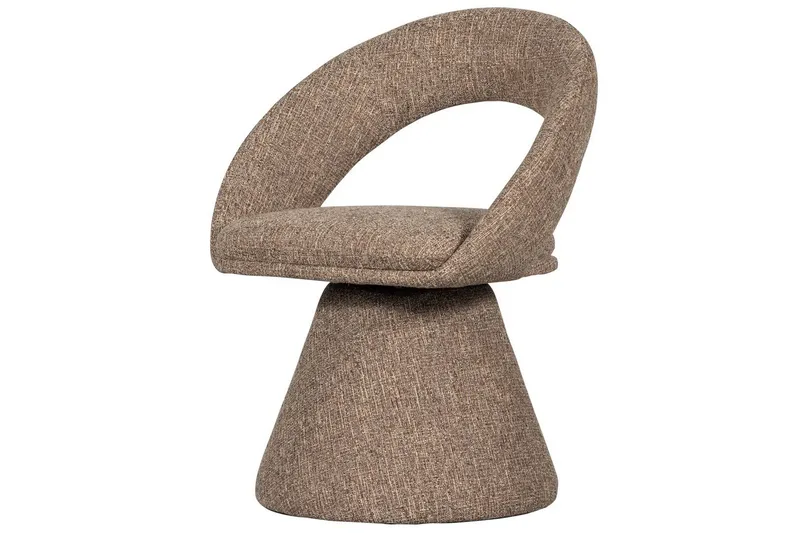 Svingbar spisestol Winter, Naturlig Melange