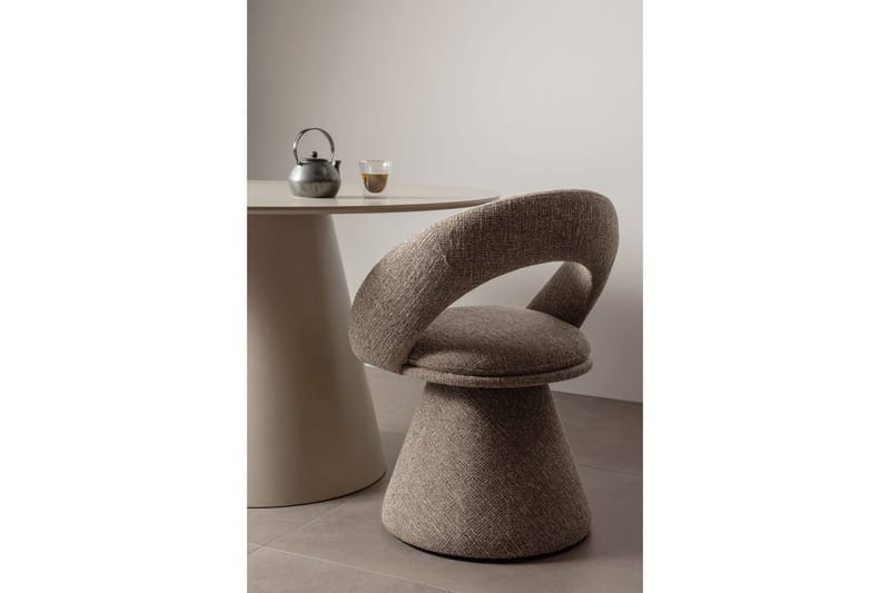 Svingbar spisestol Winter - Naturlig Melange - Møbler - Stoler & lenestoler - Kontorstol & skrivebordsstol