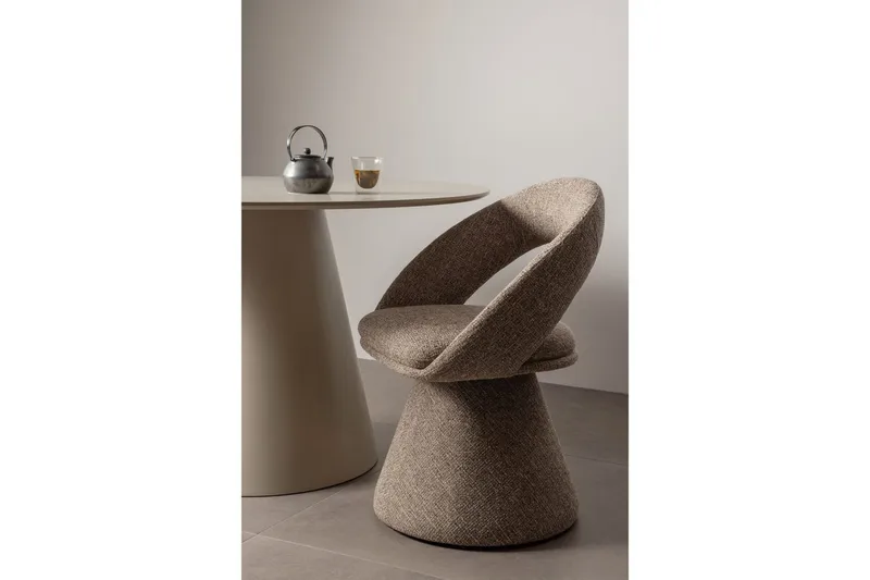 Svingbar spisestol Winter - Naturlig Melange - Møbler - Stoler & lenestoler - Kontorstol & skrivebordsstol