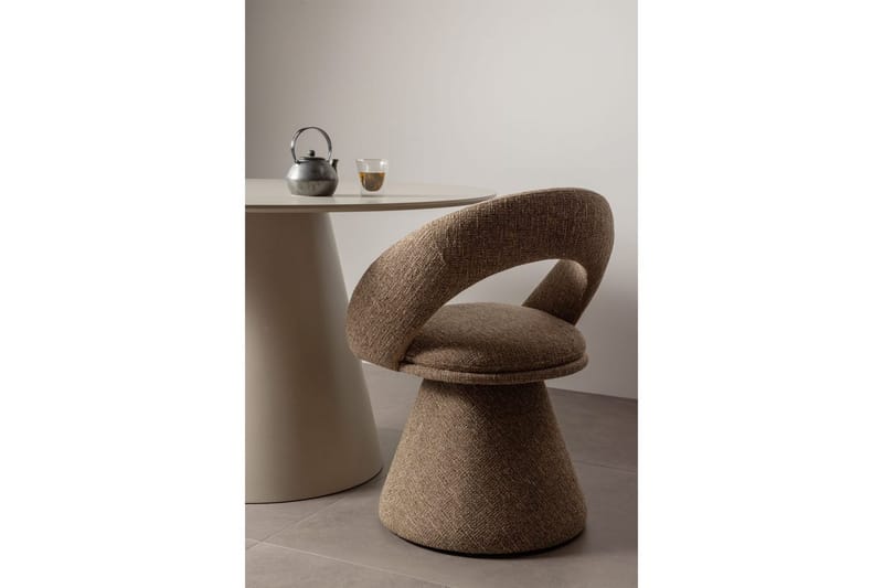 Svingbar spisestol Winter - Sandmelange - Møbler - Stoler & lenestoler - Kontorstol & skrivebordsstol