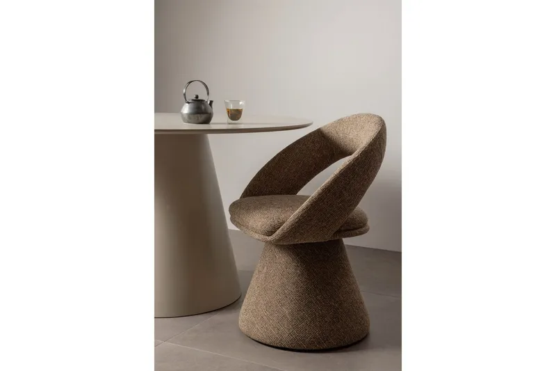 Svingbar spisestol Winter - Sandmelange - Møbler - Stoler & lenestoler - Kontorstol & skrivebordsstol