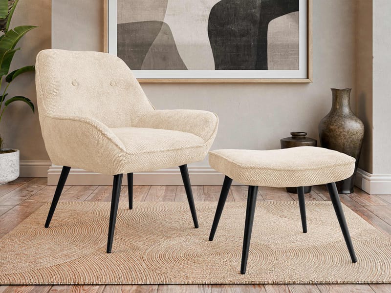 Sylvar Lenestol - Beige - Møbler - Stoler & lenestoler - Lenestoler