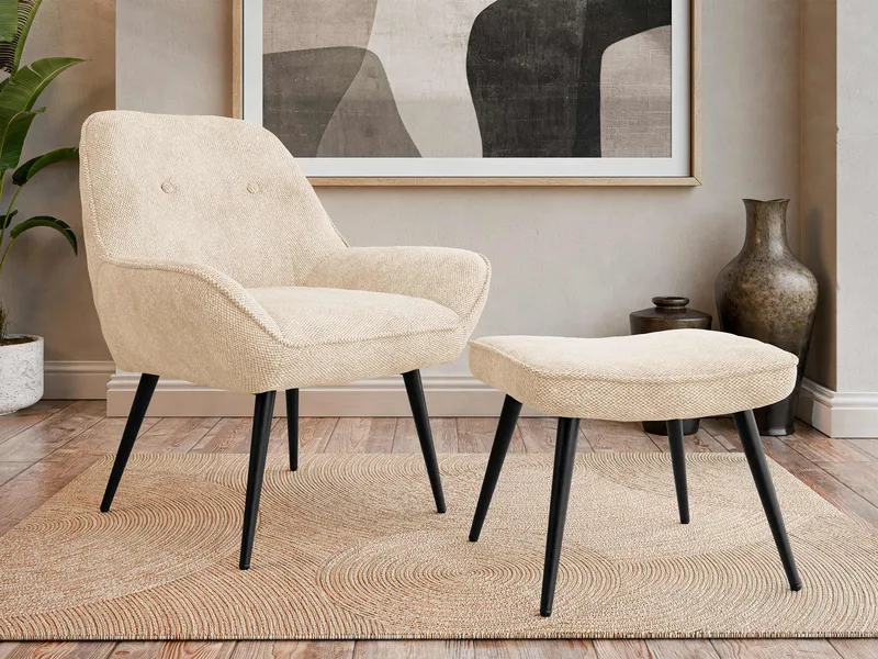 Sylvar Lenestol - Beige - Møbler - Stoler & lenestoler - Lenestoler