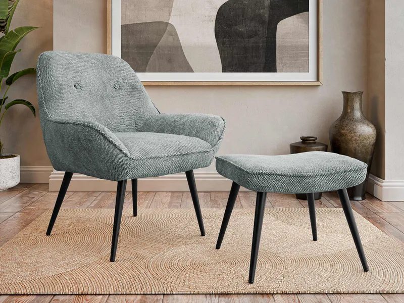 Sylvar Lenestol - Grå - Møbler - Stoler & lenestoler - Lenestoler