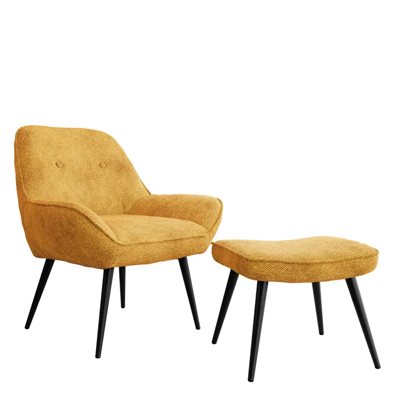 Sylvar Lenestol - Gul - Møbler - Stoler & lenestoler - Lenestoler