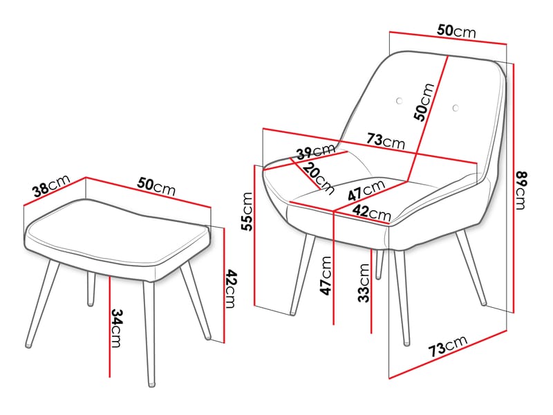 Sylvar Lenestol - Gul - Møbler - Stoler & lenestoler - Lenestoler