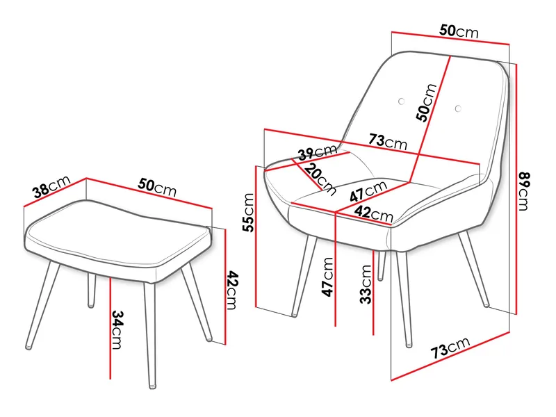 Sylvar Lenestol - Gul - Møbler - Stoler & lenestoler - Lenestoler