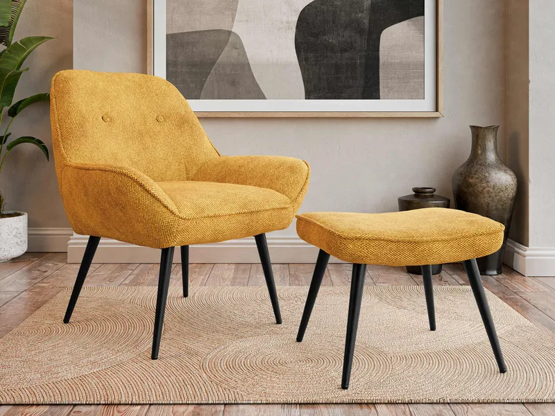 Sylvar Lenestol - Gul - Møbler - Stoler & lenestoler - Lenestoler