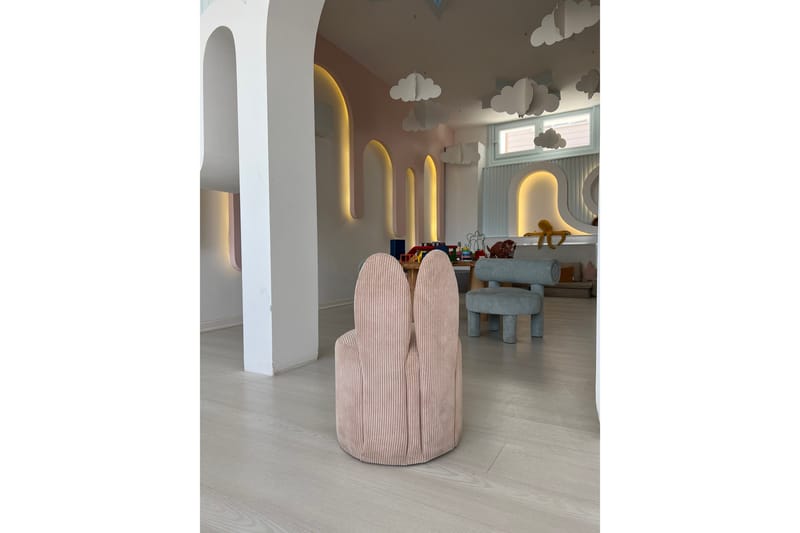 Tavsan Lenestol - Rosa - Møbler - Barnemøbler - Barnestol - Barnelenestol