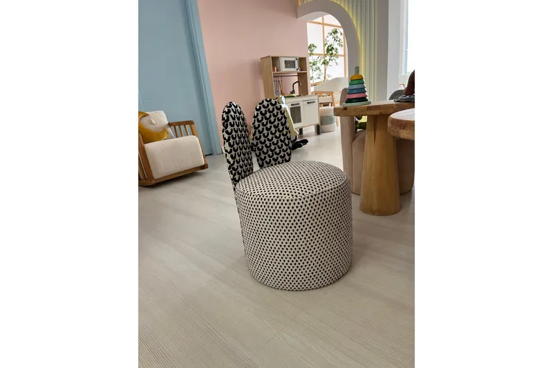 Tavsan Lenestol - Svart/Hvit - Møbler - Barnemøbler - Barnestol - Barnelenestol