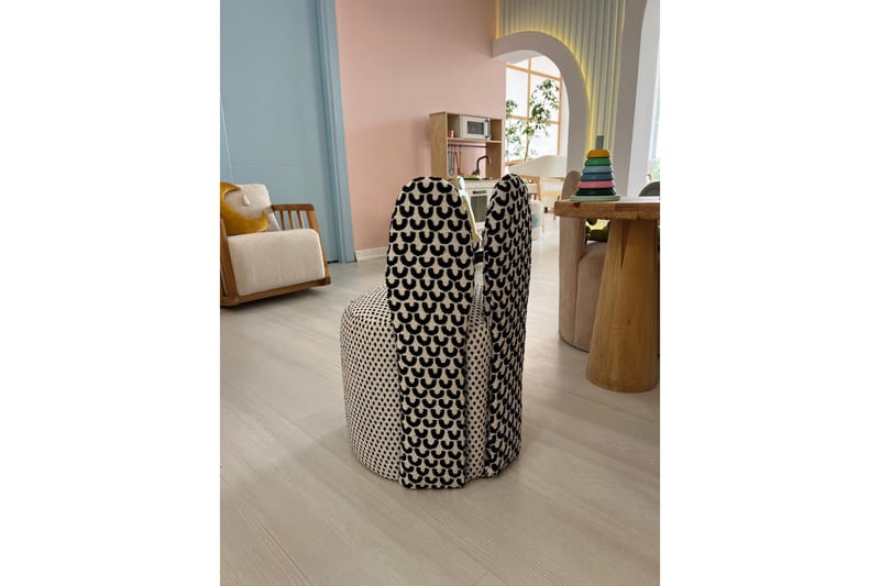 Tavsan Lenestol - Svart/Hvit - Møbler - Barnemøbler - Barnestol - Barnelenestol