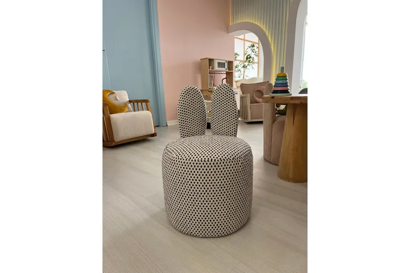 Tavsan Lenestol - Svart/Hvit - Møbler - Barnemøbler - Barnestol - Barnelenestol