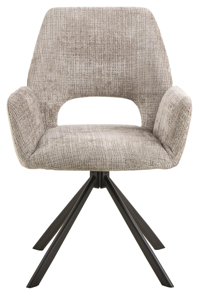 Torrelon spisestol med armlener - Grå - Møbler - Stoler & lenestoler - Spisestuestoler & kjøkkenstoler