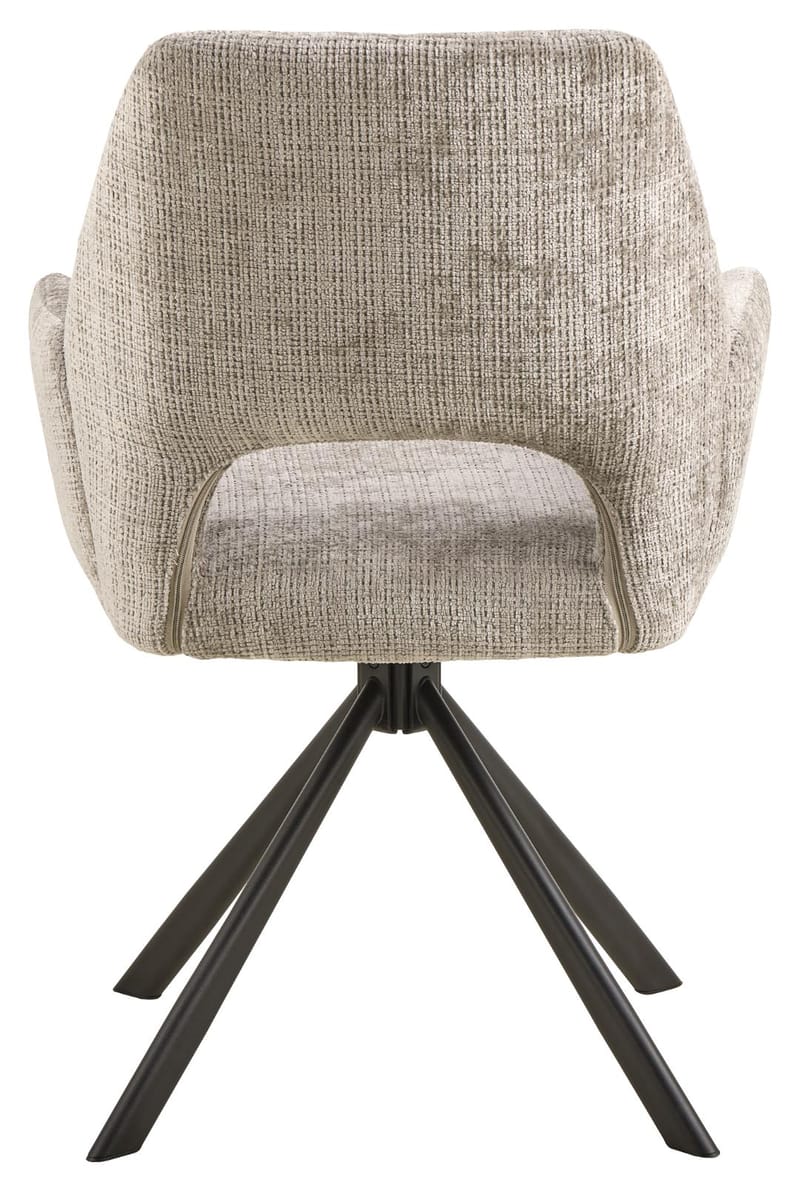 Torrelon spisestol med armlener - Grå - Møbler - Stoler & lenestoler - Spisestuestoler & kjøkkenstoler