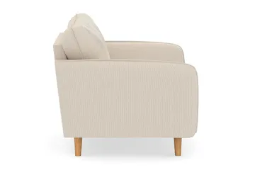 Trend Lyx Lenestol - Beige Kordfløyel - Møbler - Stoler & lenestoler - Lenestoler