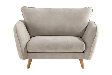 Trend Lyx Lenestol - Beige/Eik - Møbler - Stoler & lenestoler - Lenestoler