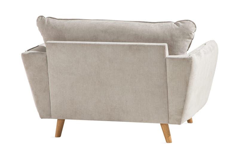 Trend Lyx Lenestol - Beige/Eik - Møbler - Stoler & lenestoler - Lenestoler