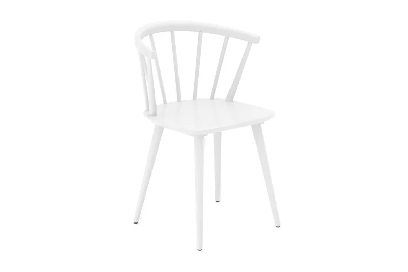 Tyrö Armlene Stol - Hvit - Møbler - Stoler & lenestoler - Spisestuestoler & kjøkkenstoler