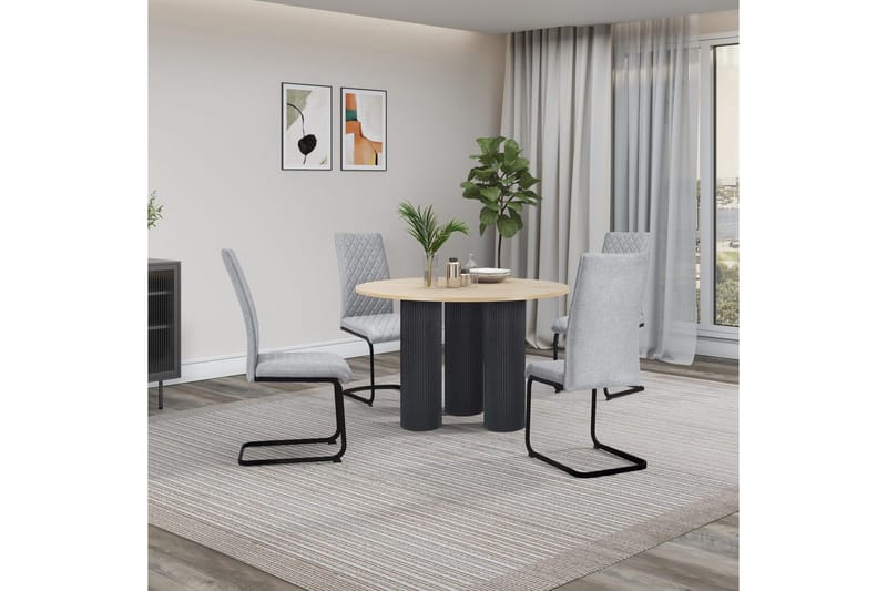 Valbourg Spisestol - Grå - Møbler - Stoler & lenestoler - Spisestuestoler & kjøkkenstoler