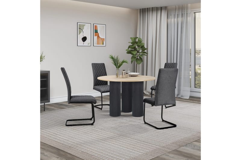 Valbourg Spisestol - Grå - Møbler - Stoler & lenestoler - Spisestuestoler & kjøkkenstoler