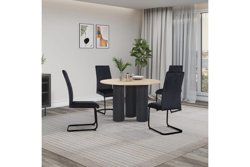 Valbourg Spisestol - Svart - Møbler - Stoler & lenestoler - Spisestuestoler & kjøkkenstoler